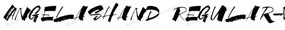 AngelasHand Regular字体转换